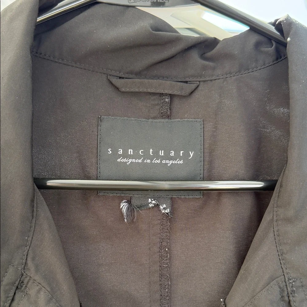 Sanctuary Black Utility Jacket with Flap Pockets - Picture 2 of 5